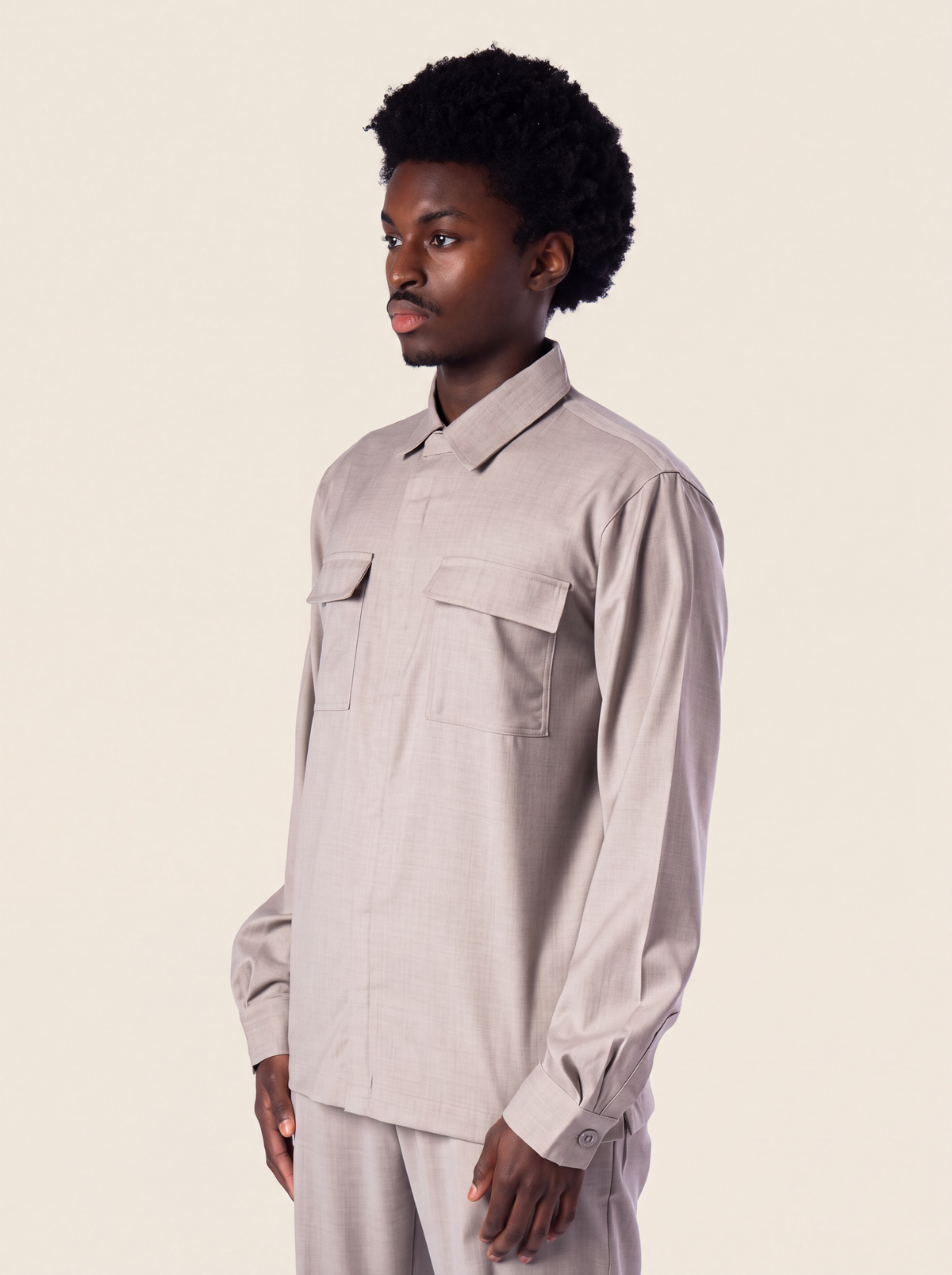 Wool Overshirt | Grey