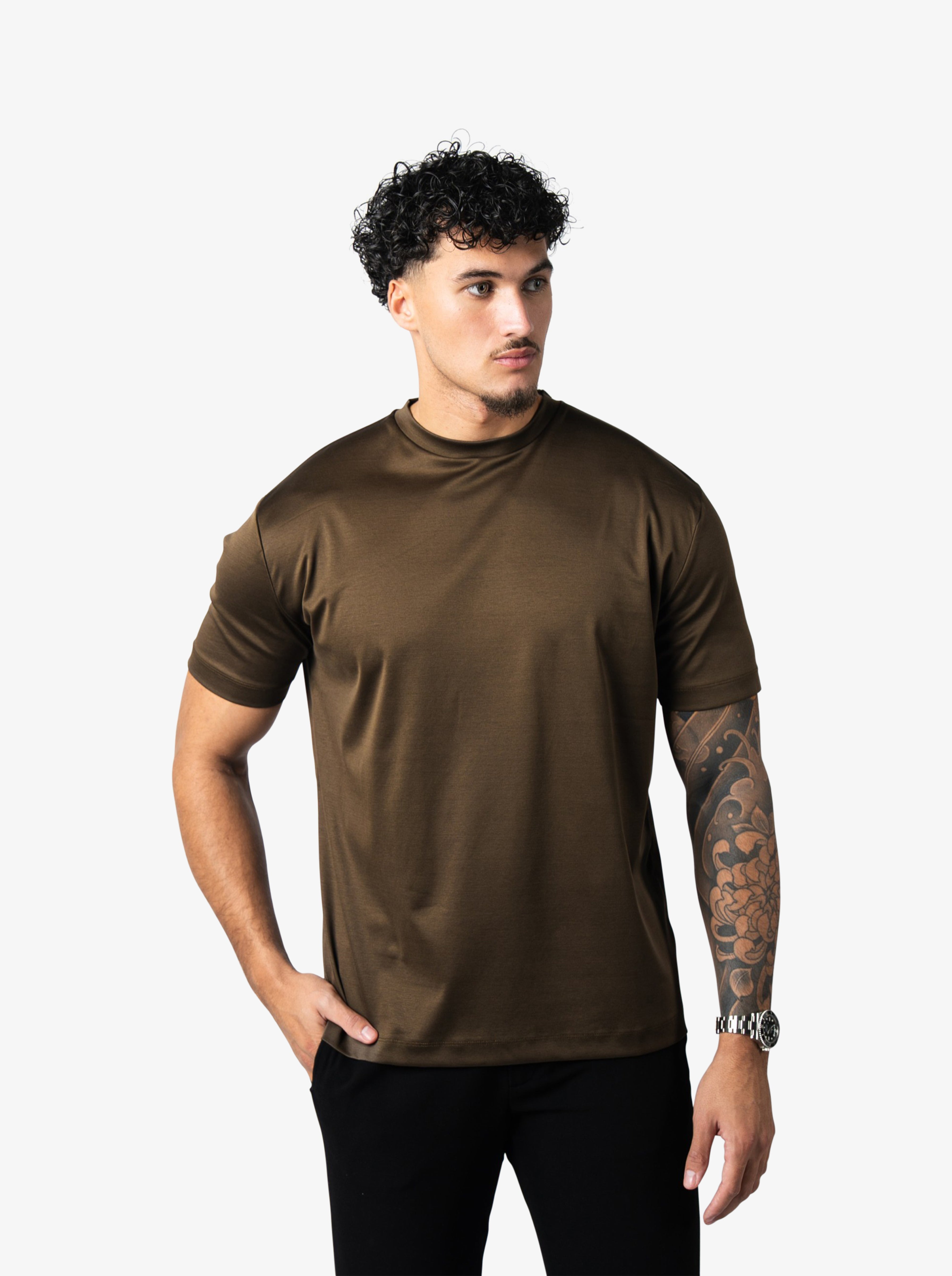 Supima T-shirt Coffee Brown