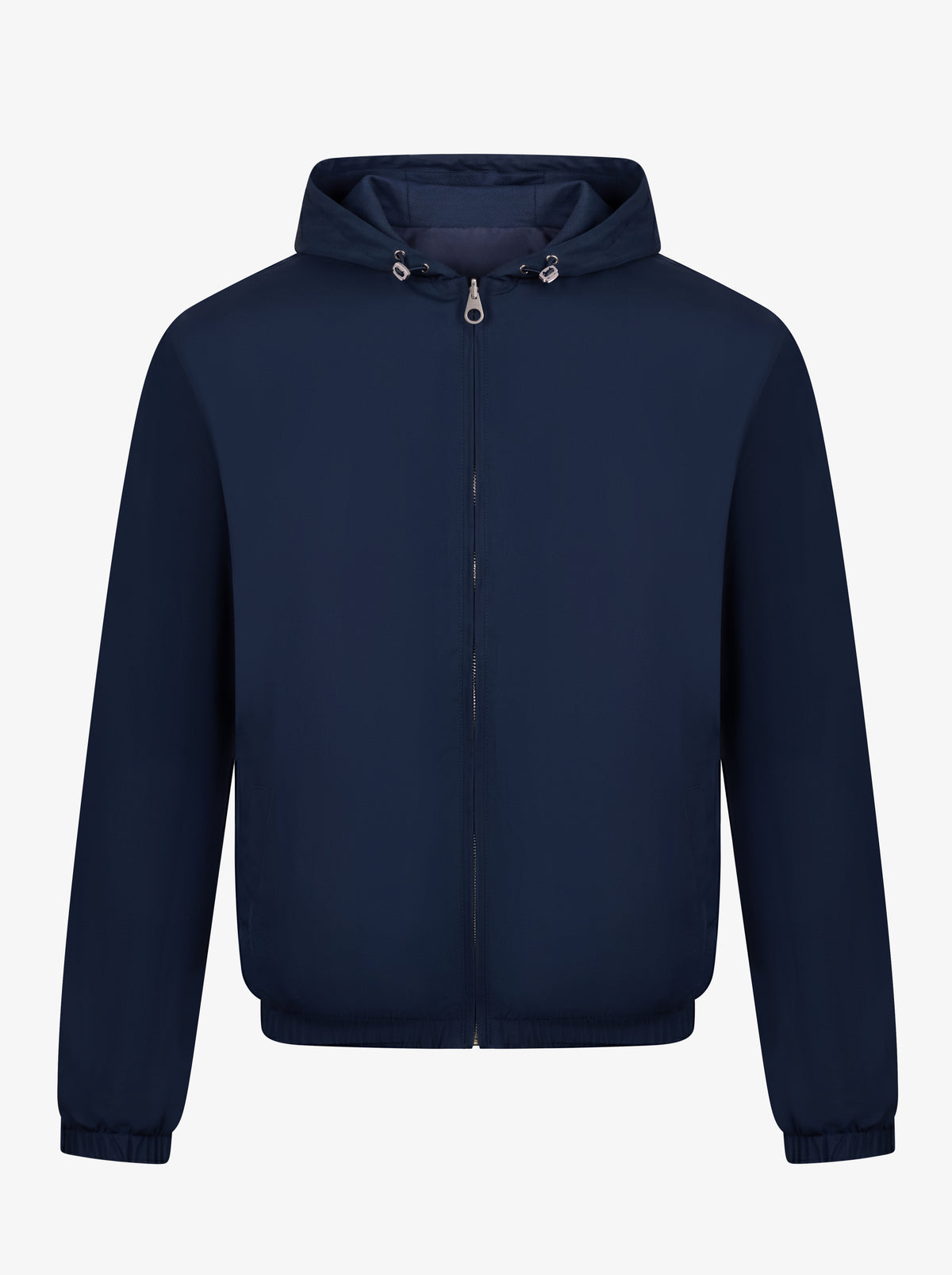 reversible hooded jacket navy blue