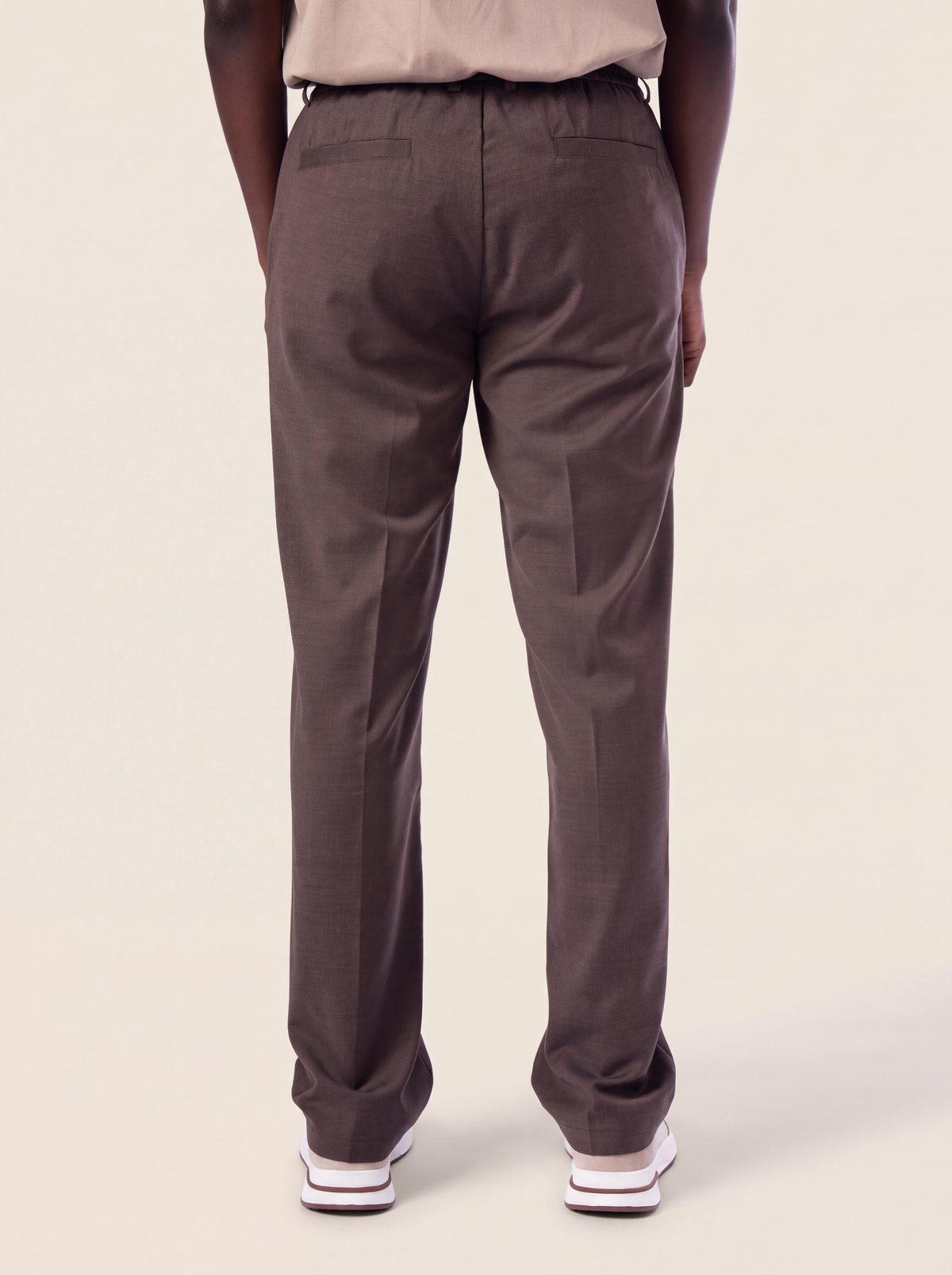 Wool Trouser | Mocha Brown