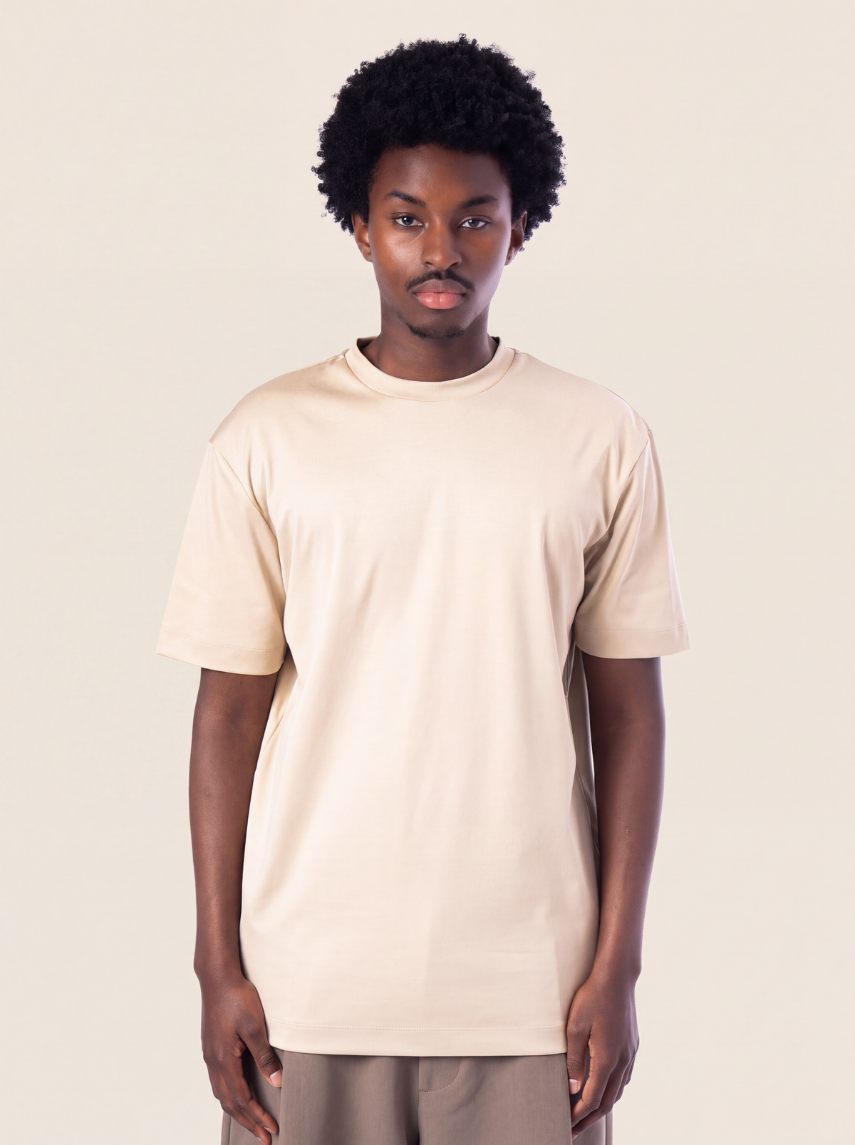 Refined Supima T-shirt | Sand Beige