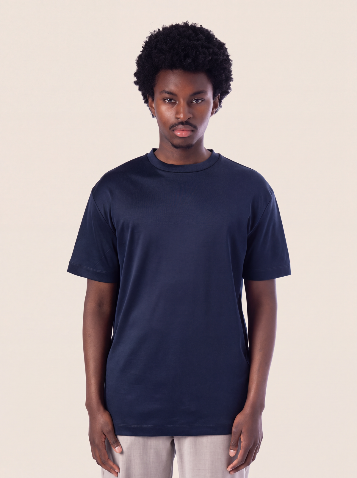 Supima T-shirt Navy Blue