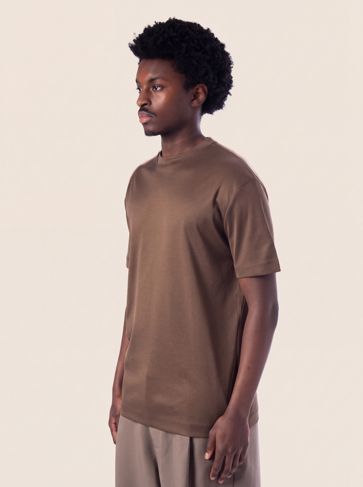 Supima T-shirt Coffee Brown