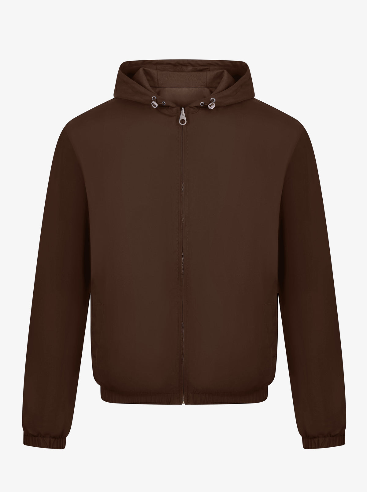 Reversible hooded Jacket Dark brown