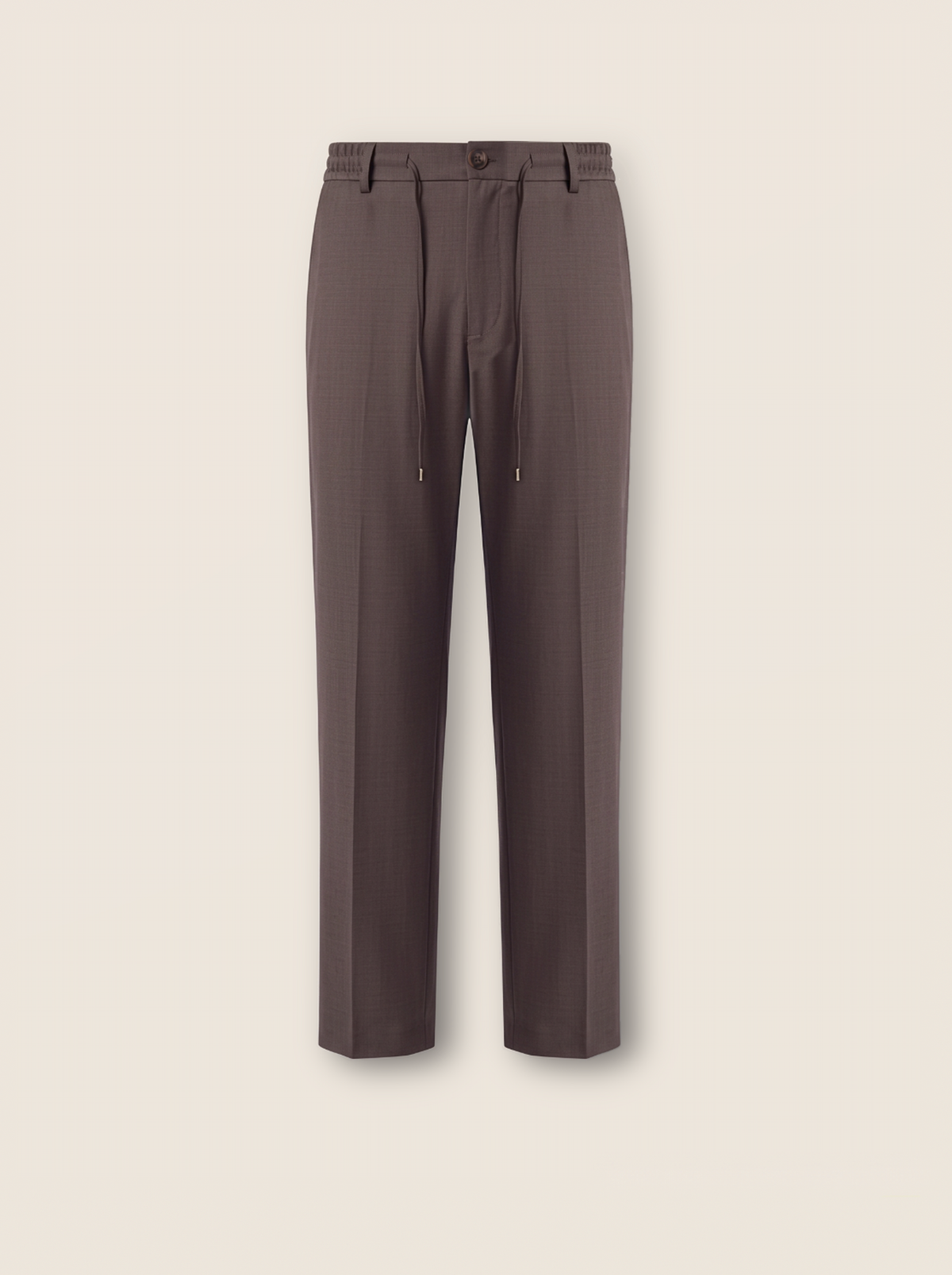 Wool Trouser | Mocha Brown